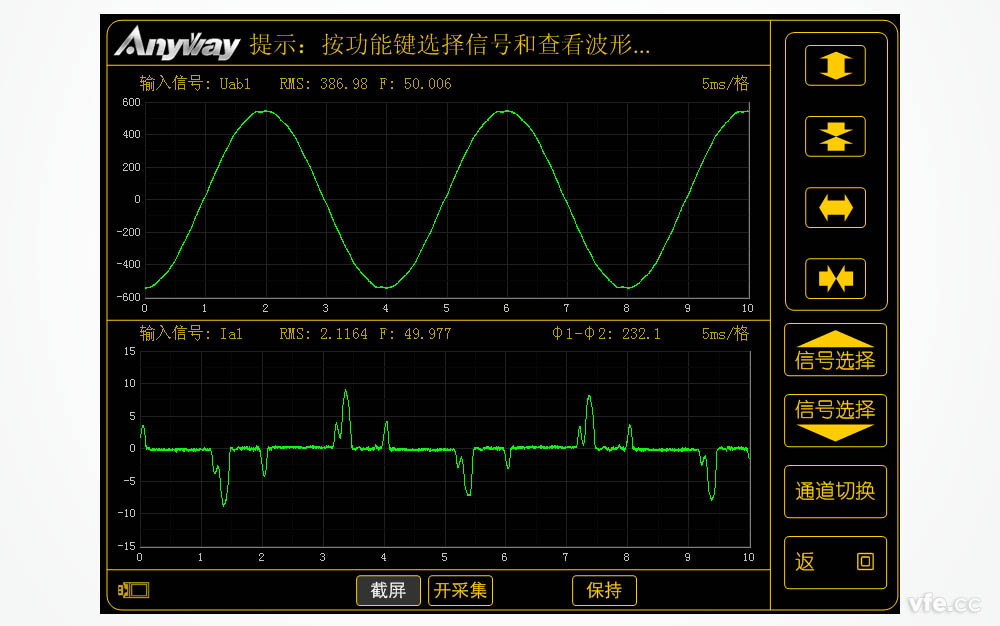 低壓變頻器輸入電流、電壓