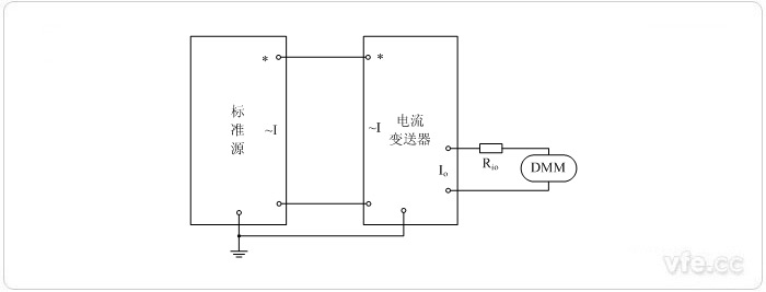 電流輸出型電流變送器校準(zhǔn)接線(xiàn)圖